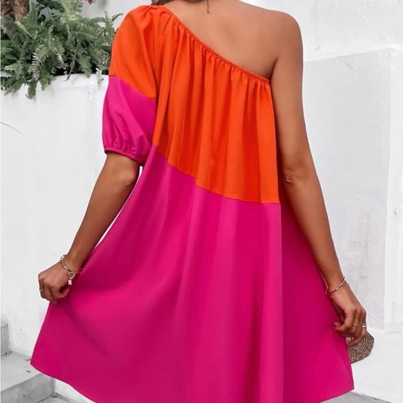 ADYCE Vestido De Vestir De Un Hombro De Muslo Con Abertura Con